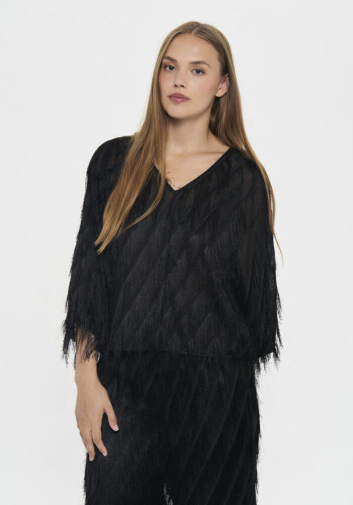 Saint Tropez Nancy Tassle Blouse