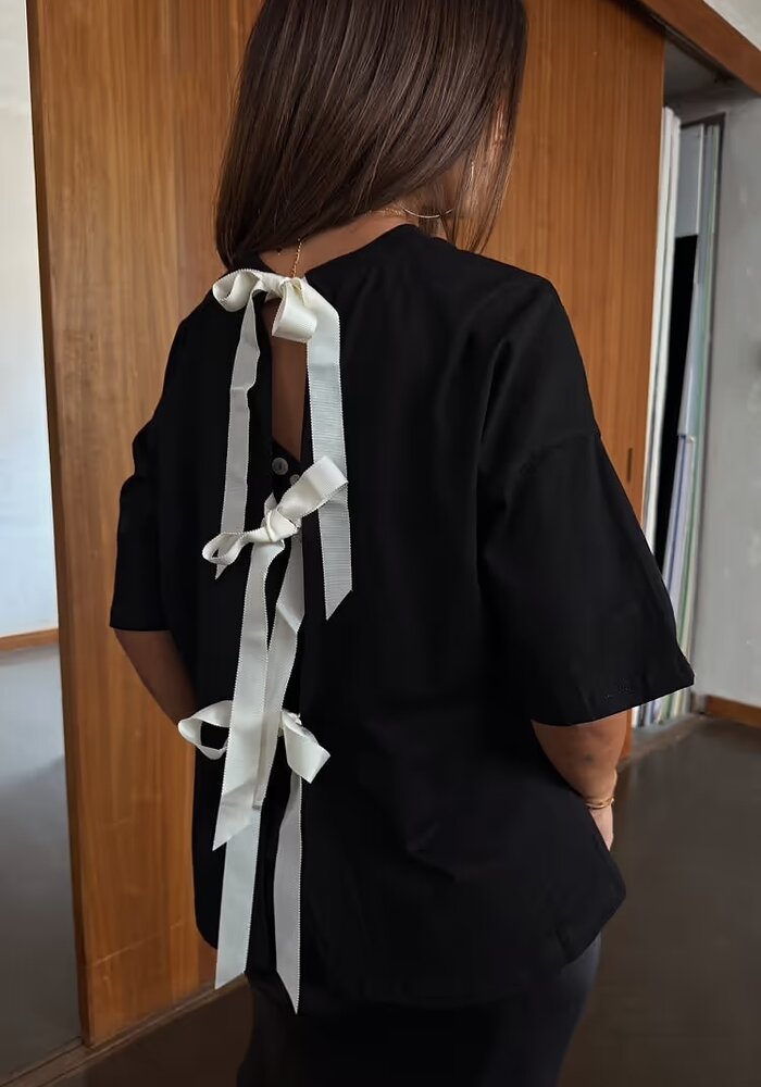 Never Fully Dressed Bow Back T-Shirt