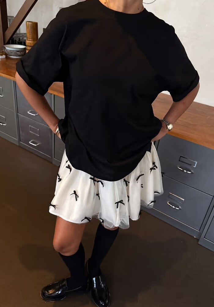 Never Fully Dressed Bow Back T-Shirt