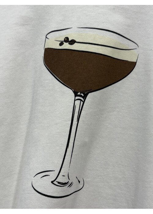 NEVER FULLY DRESSED Never Fully Dressed Espresso Martini T-Shirt NEVER FULLY DRESSED Never Fully Dressed Espresso Martini T-Shirt