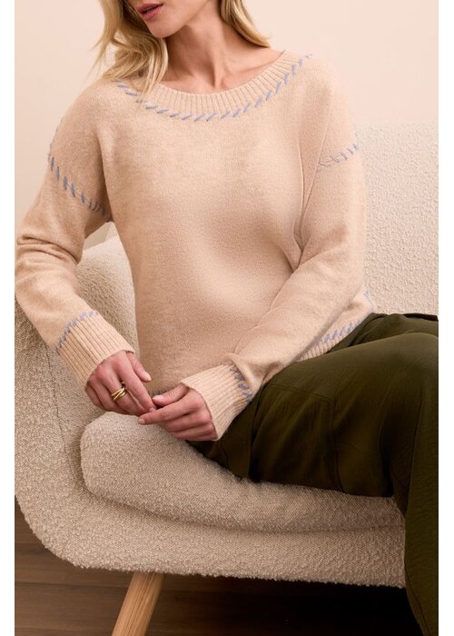 TRIBAL Tribal Stitch Sweater 2249O-3166