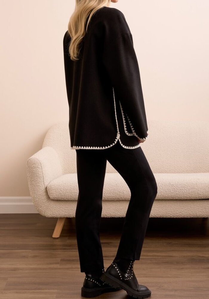 Tribal Scarf Coat 2287O-3995