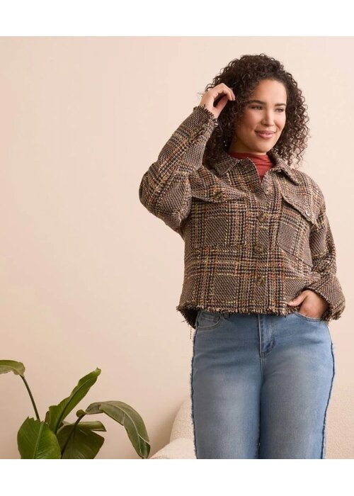 TRIBAL Tribal Tweed Jacket 5998O-5089