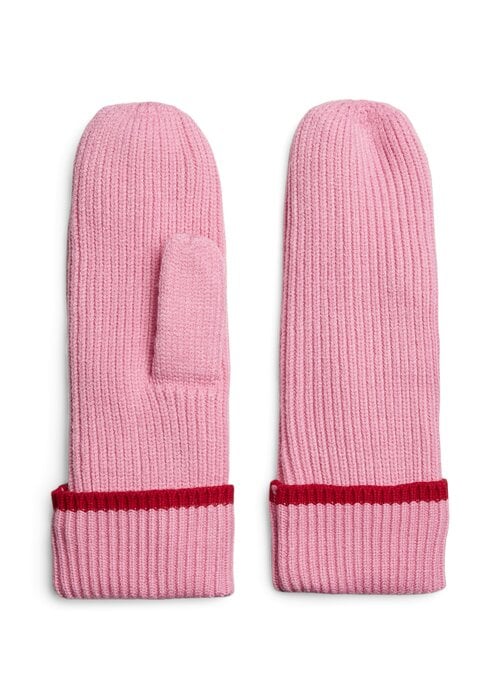 PIECES Pieces Nanna Red Stripe Mittens