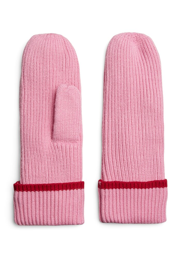 Pieces Nanna Red Stripe Mittens