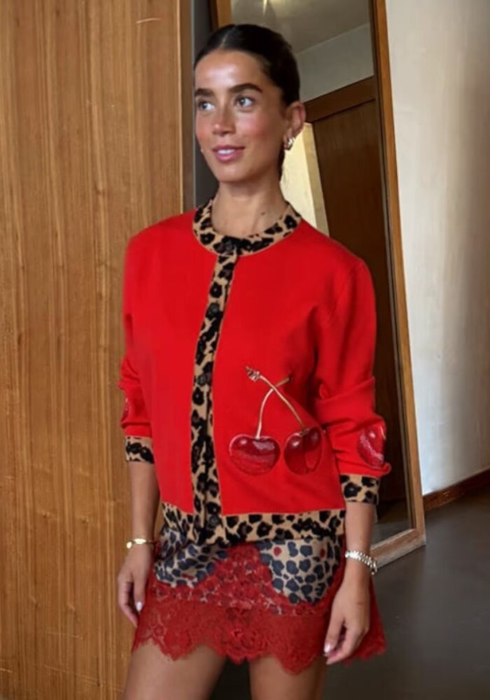 Never Fully Dressed Cherry Holly Cardigan