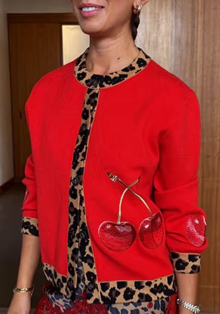 Never Fully Dressed Cherry Holly Cardigan