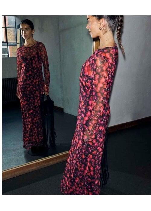 NEVER FULLY DRESSED Never Fully Dressed Cherry Mesh Soho Dress