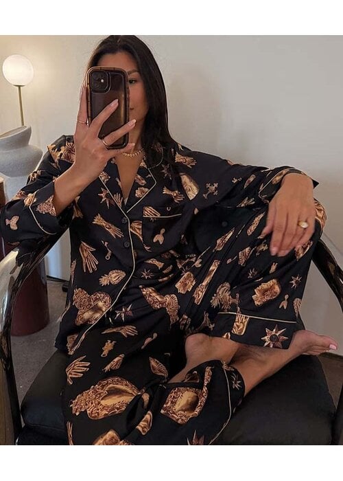 NEVER FULLY DRESSED Never Fully Dressed Deloris Button Through Pyjamas