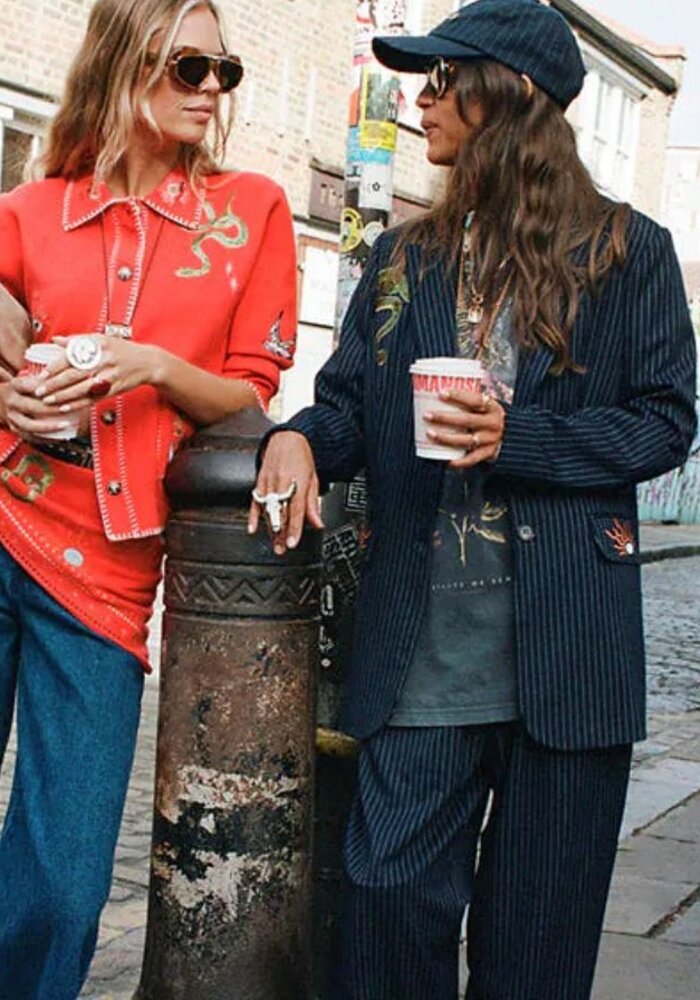 Never Fully Dressed Pinstripe Arden Trousers