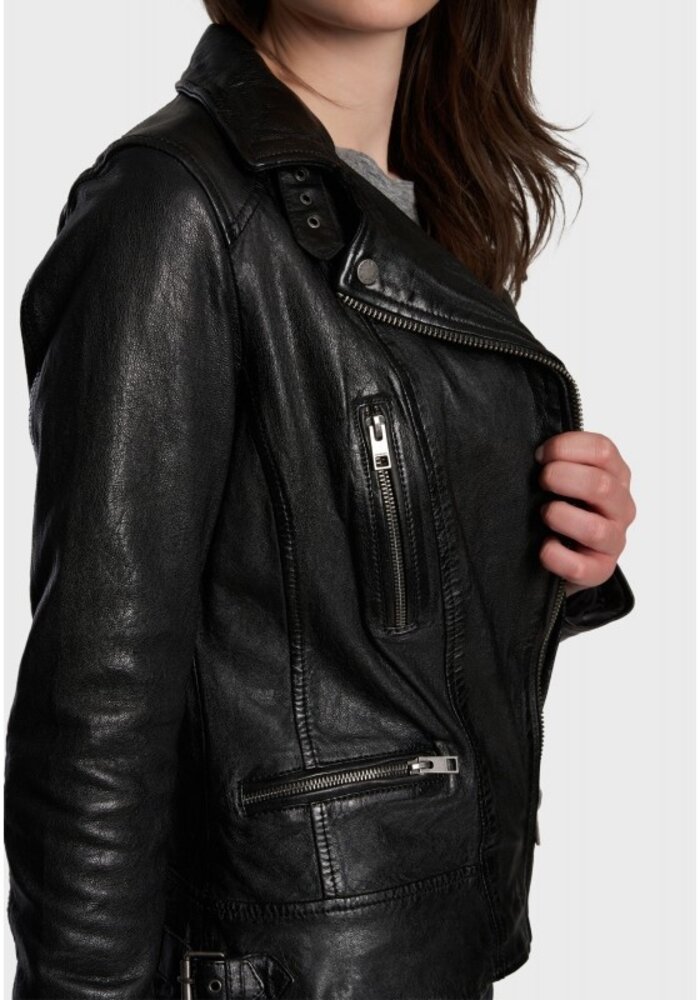 Oakwood Video Leather Biker Jacket