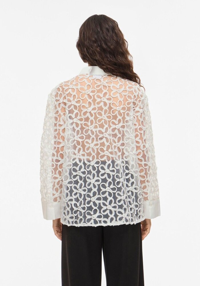 Vila Vibaja Long Sleeve Openwork Shirt