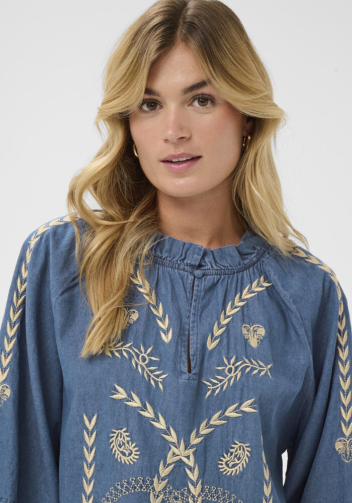 Saint Tropez Onaya Embroidered Blouse
