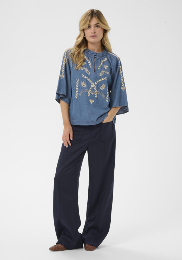 Saint Tropez Onaya Embroidered Blouse