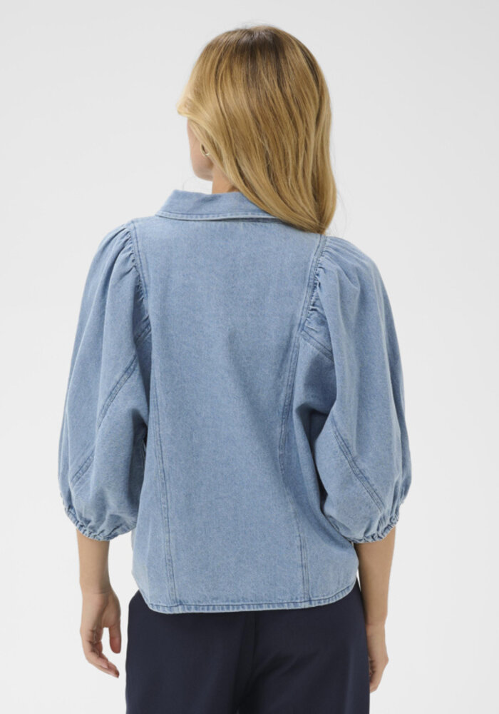 Saint Tropez Othilde Raw Edge Denim Shirt