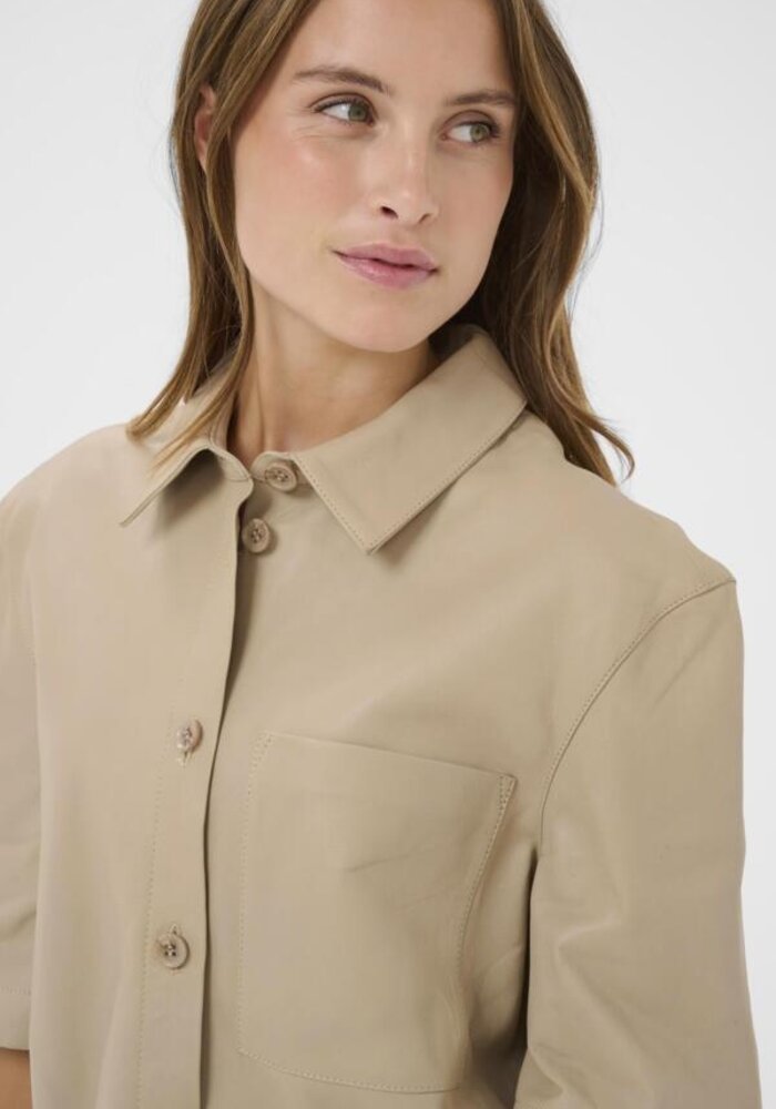 Saint Tropez Ondrea Leather Shirt