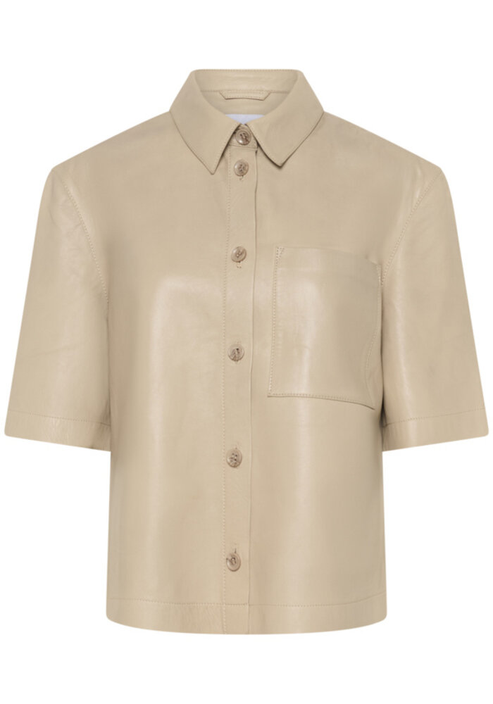 Saint Tropez Ondrea Leather Shirt