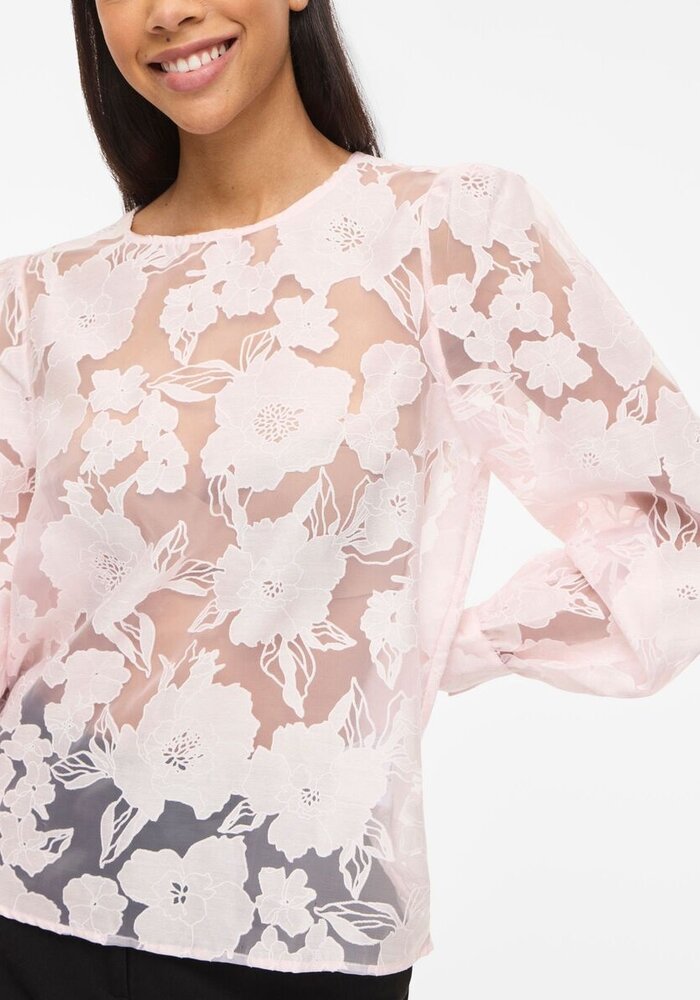 Vila Vibillie Long Sleeve Floral Blouse