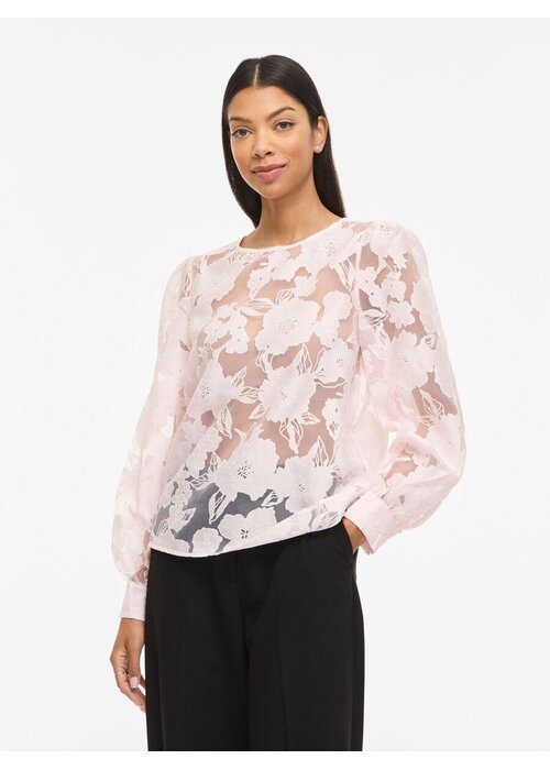 VILA Vila Vibillie Long Sleeve Floral Blouse