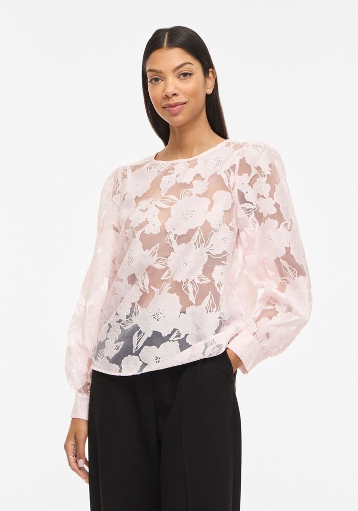 Vila Vibillie Long Sleeve Floral Blouse
