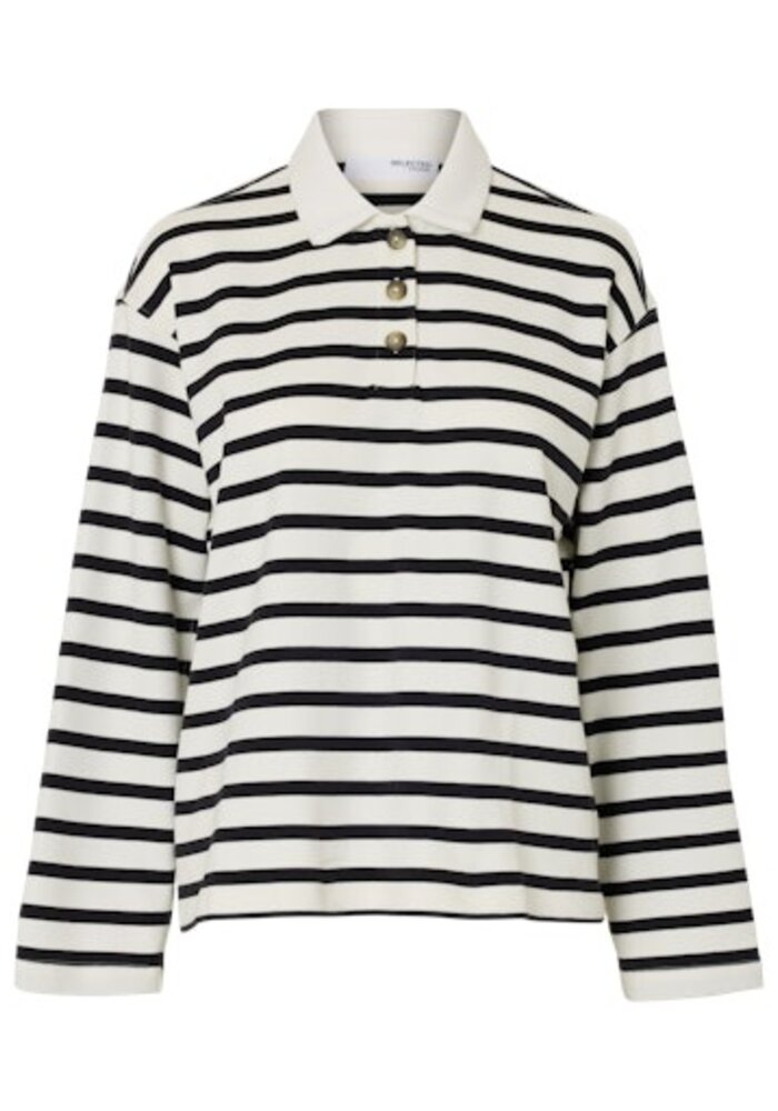 Selected Femme Wada Stripe Sweatshirt