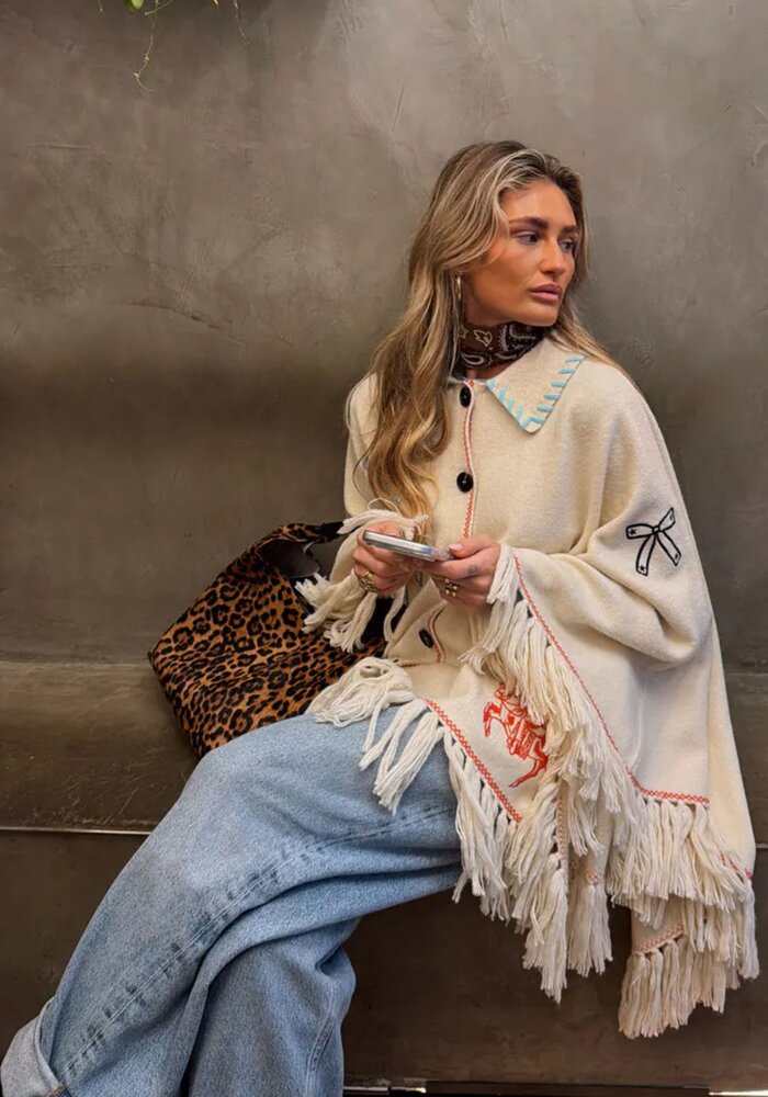Never Fully Dressed Western Knitted Cape