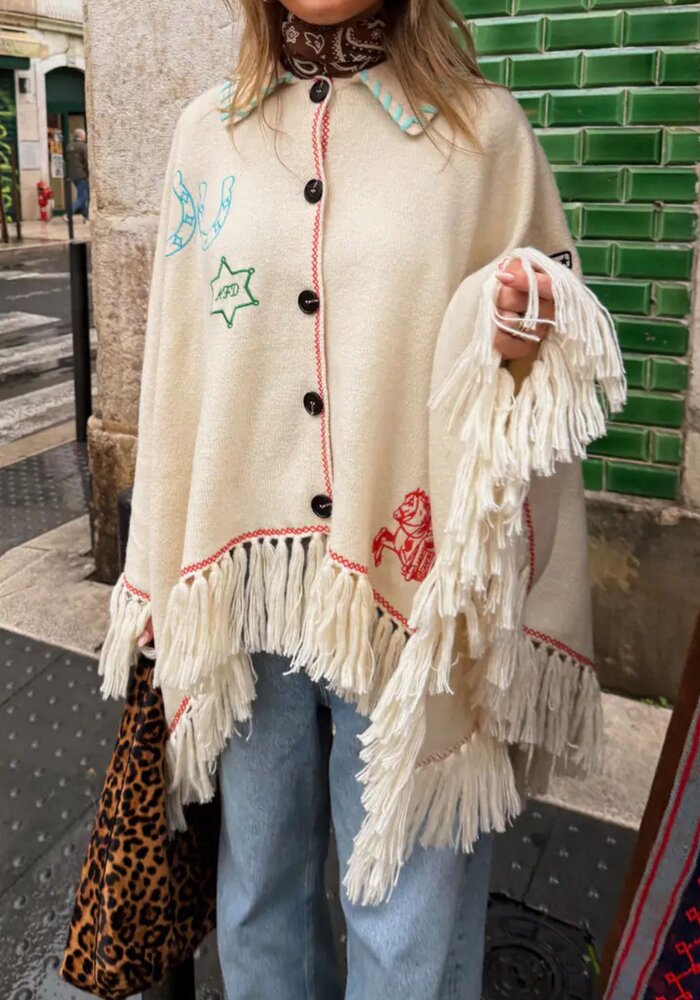 Never Fully Dressed Western Knitted Cape