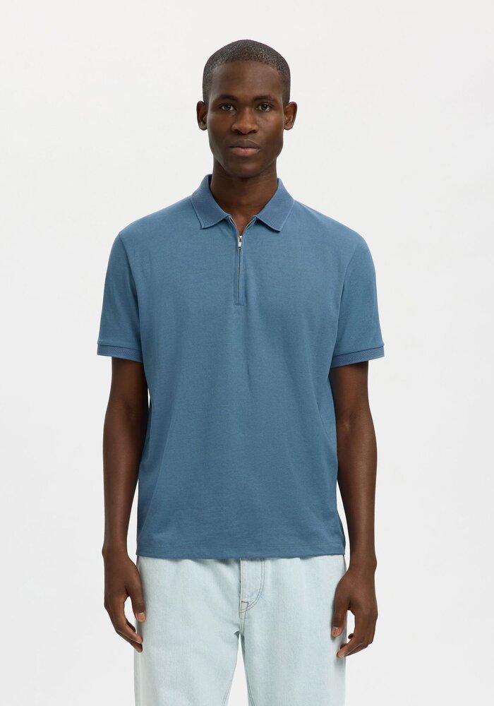 Selected Homme Fave Zip Polo Shirt