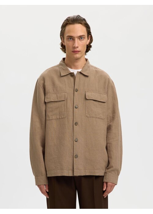 SELECTED HOMME Selected Homme Leroy Linen Overshirt