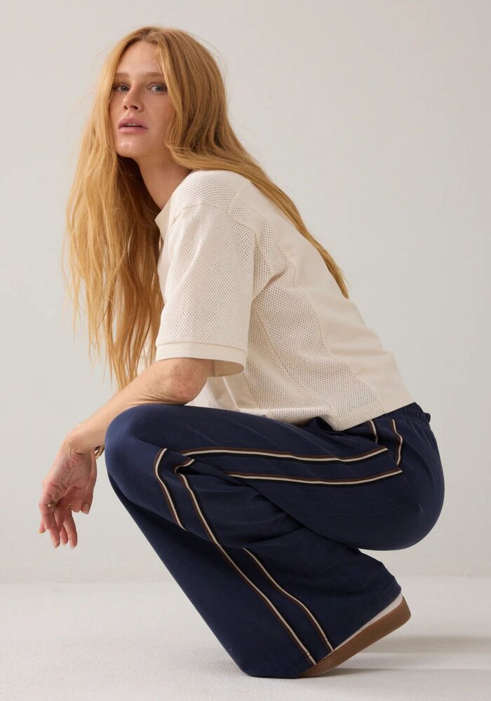 Summum Pinstripe Scuba Trousers 4s2923