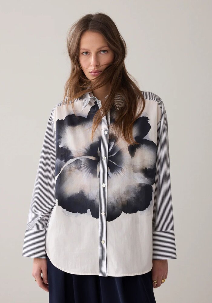 Summum Big Flower Cotton Shirt 2s3451