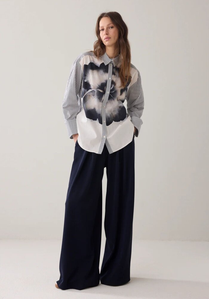 Summum Big Flower Cotton Shirt 2s3451