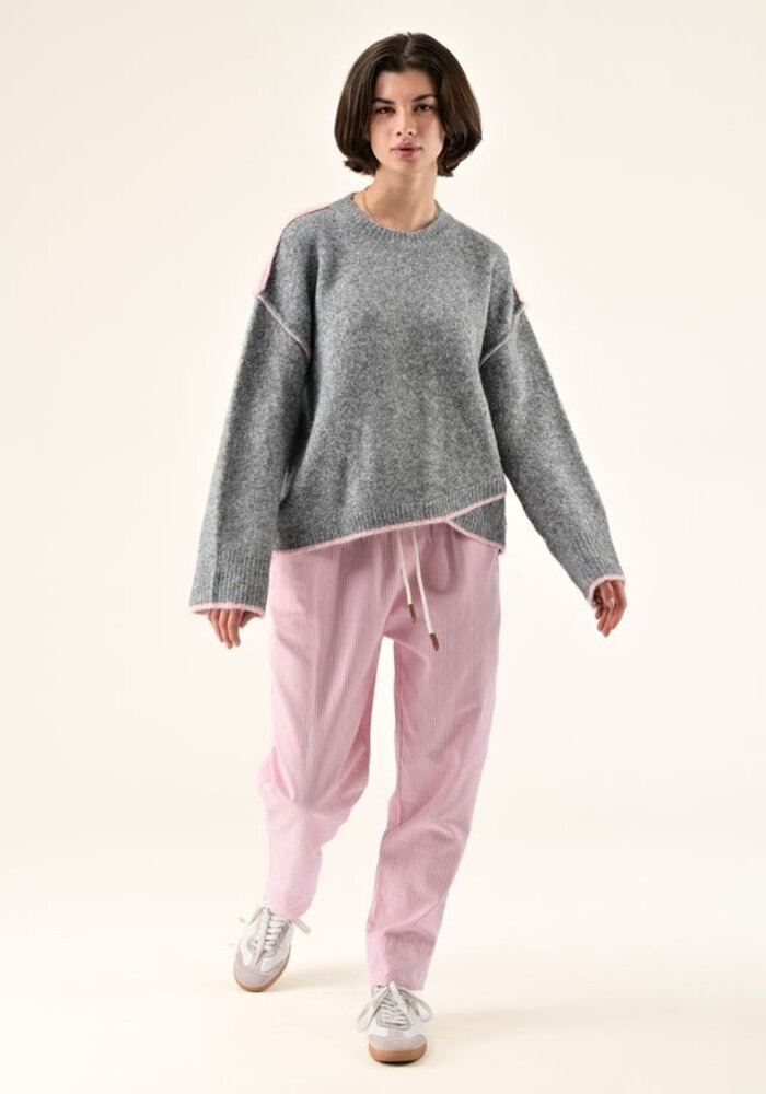 Orfeo Roisin Pink Edge Sweater
