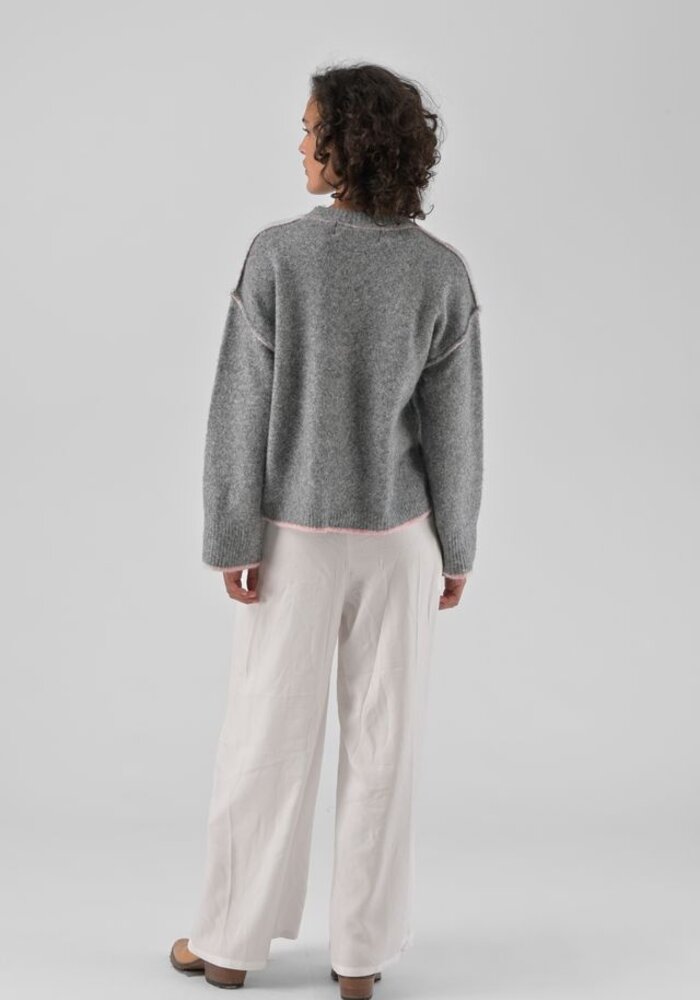 Orfeo Roisin Pink Edge Sweater