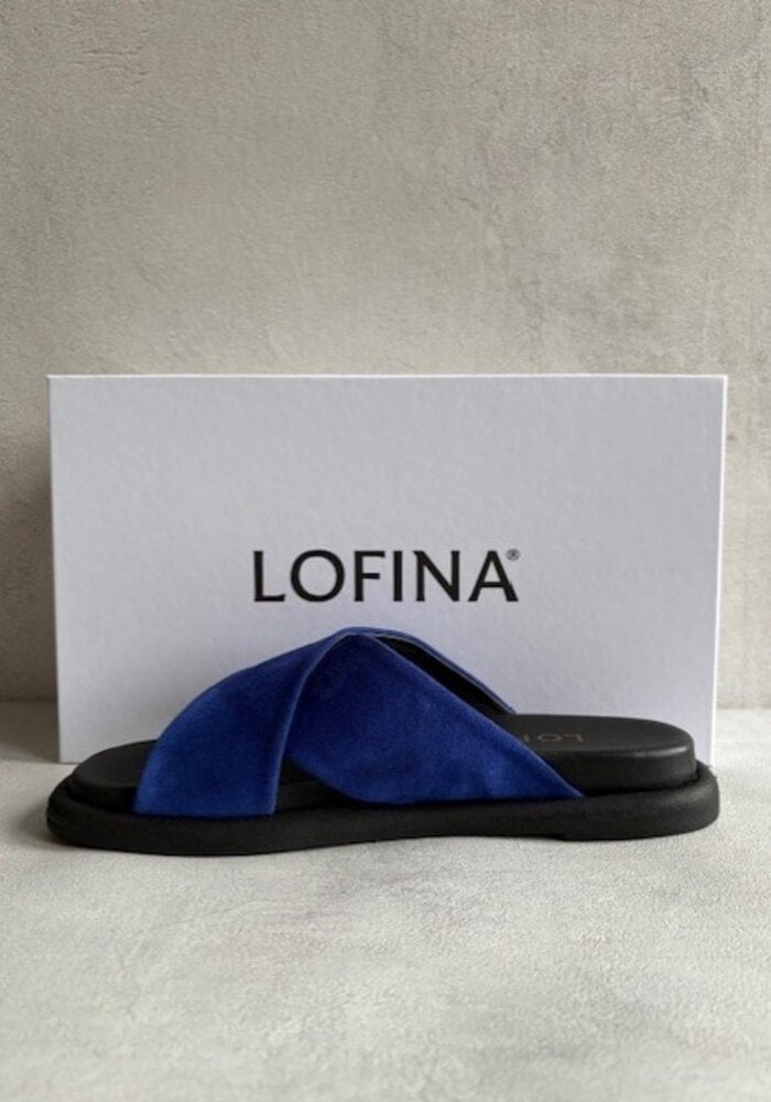 Lofina 9326 Suede Cross Over Sandal