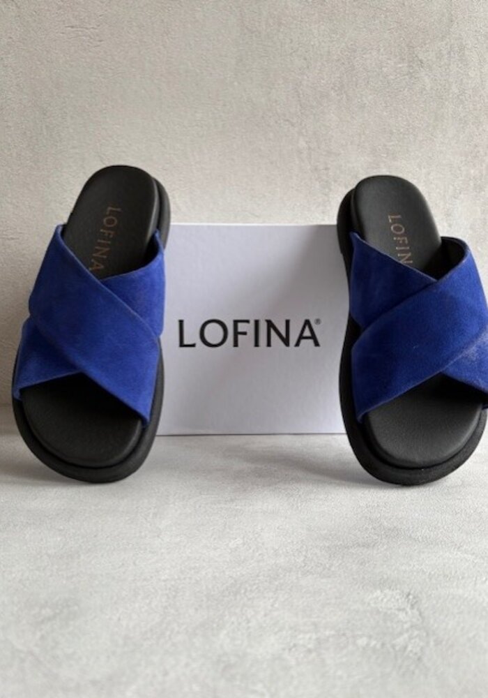 Lofina 9326 Suede Cross Over Sandal