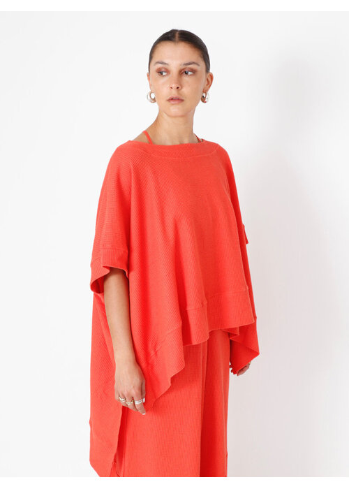 SORT AARHUS Sort Aarhus SA2180 Boxy Waffle Top