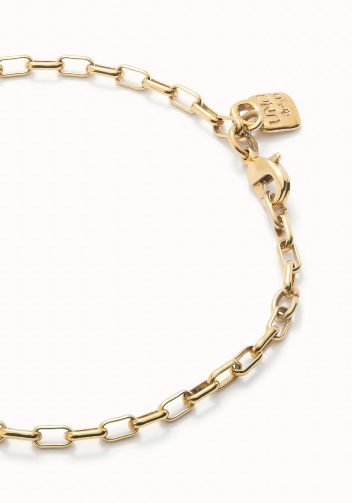 Uno De 50 Mid-sized Link Charm Chain Bracelet PUL2500