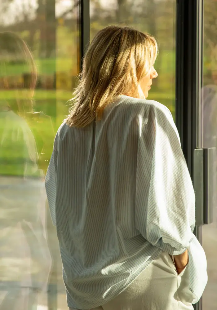 Chalk Scarlett Stripe Shirt