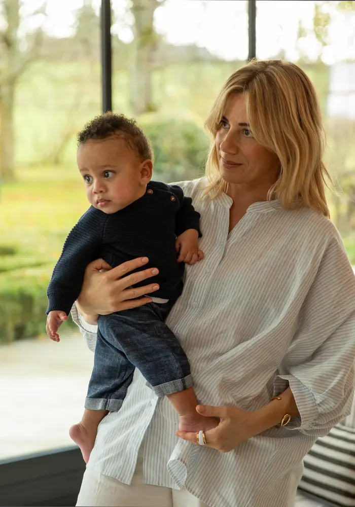 Chalk Scarlett Stripe Shirt