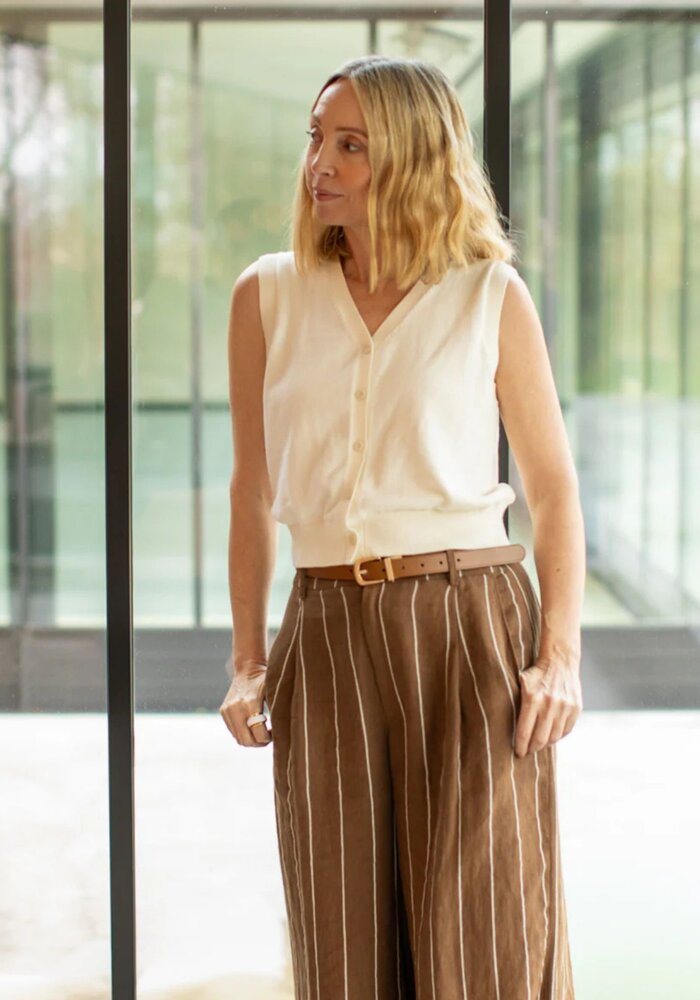 Chalk Jasmine Stripe Trousers