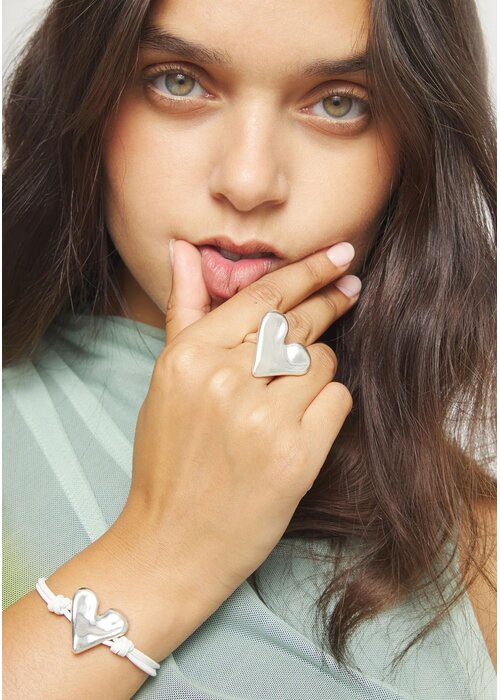 UNO DE 50 Uno de 50 Maxi Ring With Heart Shape ANI0865MTL