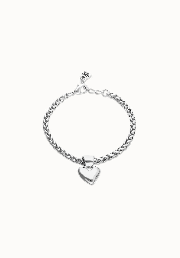 Uno de 50 Chain Bracelet With Small Heart Detail PUL2642MTL