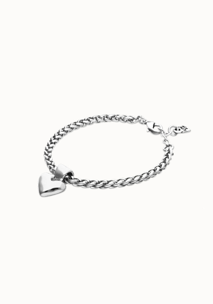 Uno de 50 Chain Bracelet With Small Heart Detail PUL2642MTL
