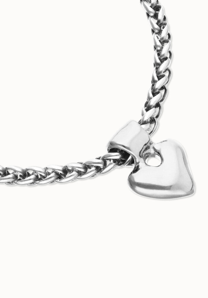 Uno de 50 Chain Bracelet With Small Heart Detail PUL2642MTL