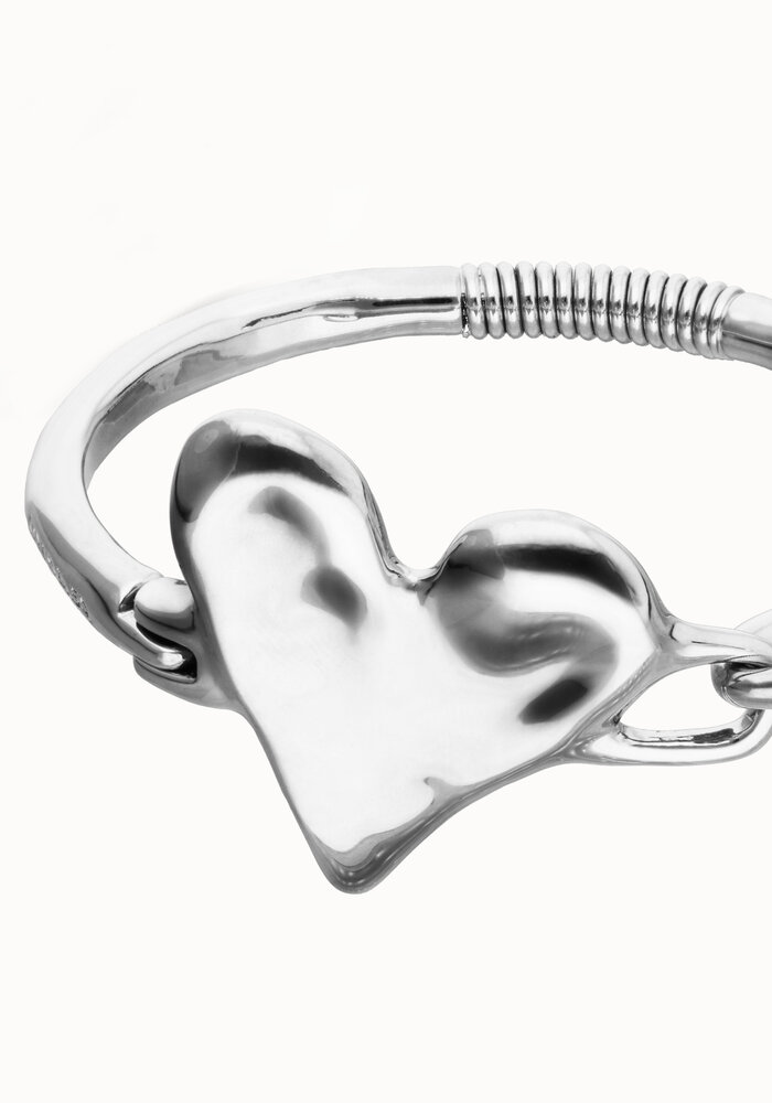 Uno de 50 Bangle Bracelet With Heart Detail PUL2639MTL