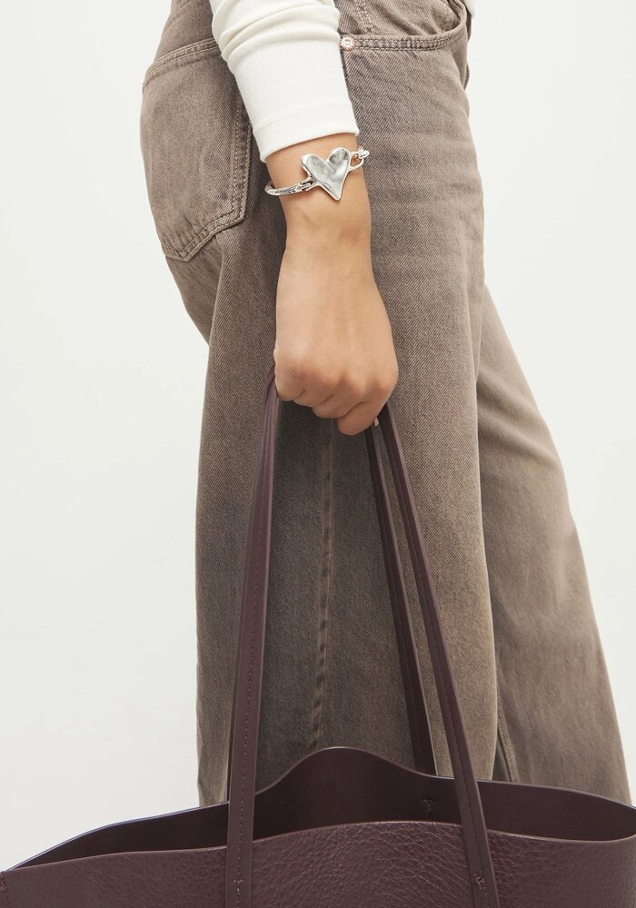 Uno de 50 Bangle Bracelet With Heart Detail PUL2639MTL