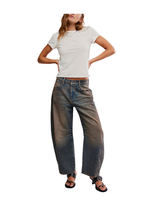FREE PEOPLE Free People Good Luck Barrel Jeans