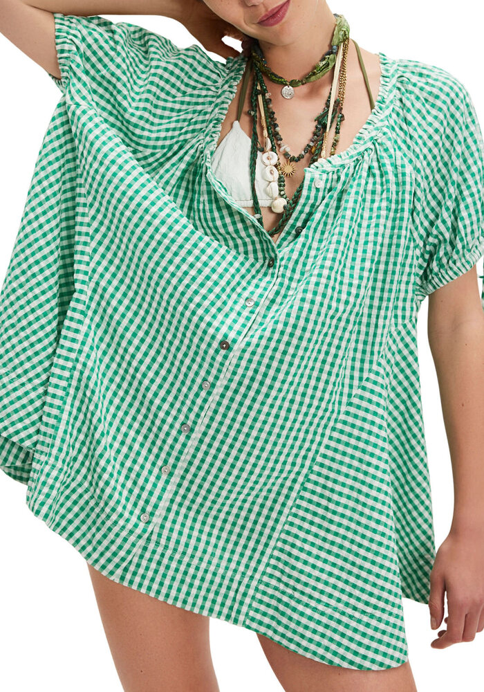 Free People Farley Gingham Tunic