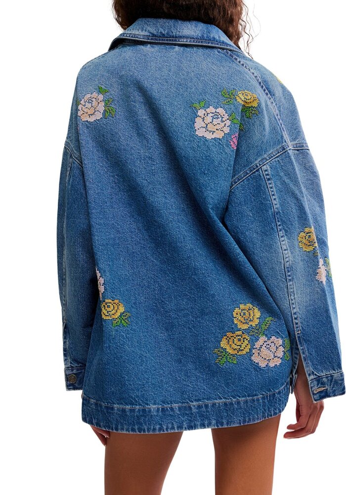 Free People Madison City Denim Jacket